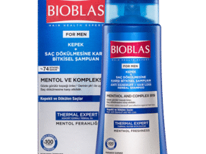 Shampoing Bioblas Homme 360 ml – Menthol & Complexe B19 Anti-Chute